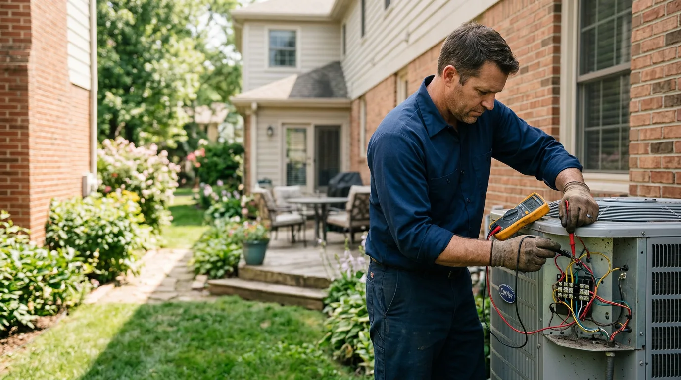 HVAC technician working near Neosho, WI